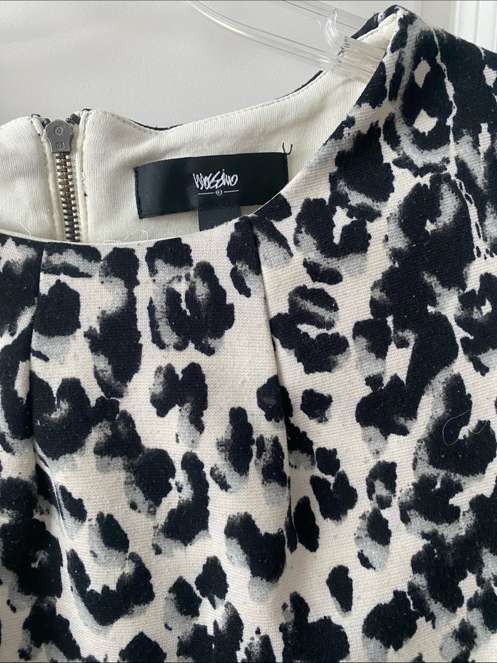 Mossimo Supply Co. Black and White Leopard Print Sleeveless Dress - Picture 4 of 7